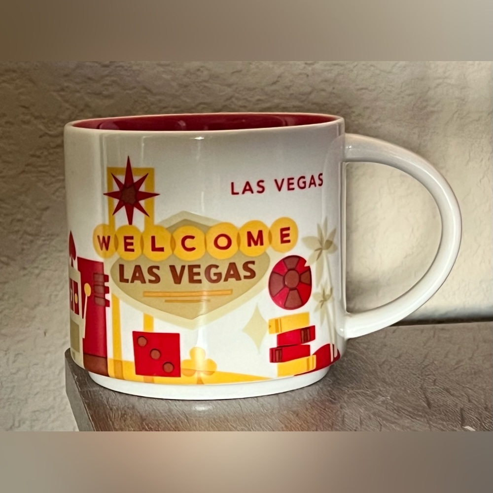 Starbucks Las Vegas Coffee Mug You Are Here Collection 14oz Mug Cup 2014